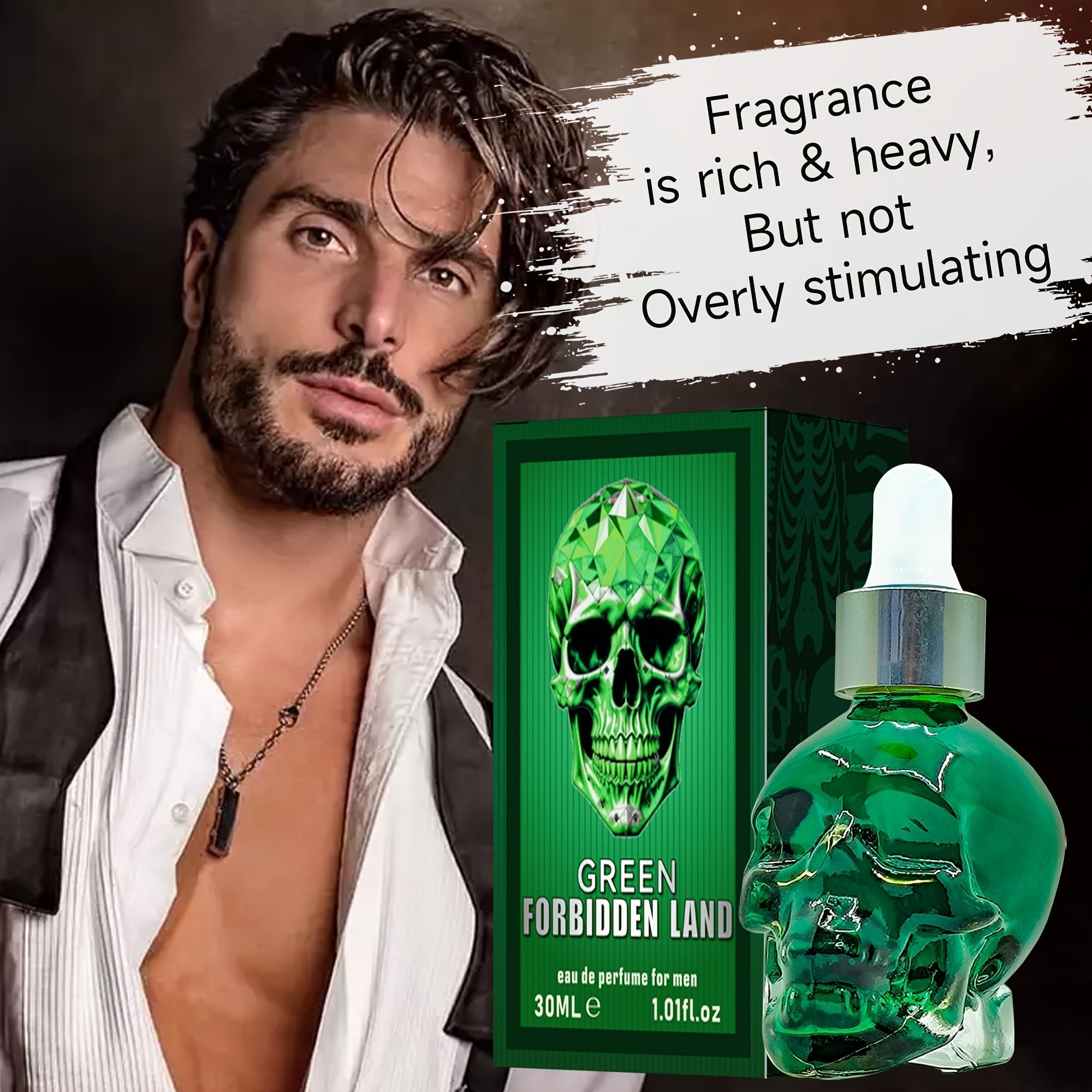 Olio Profumo Forbidden Land Uomo Legnoso Cuoio Orientale 30ml
